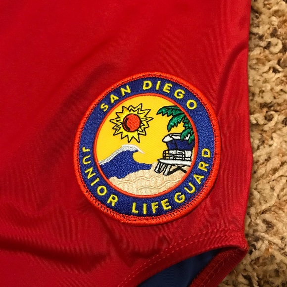 San Diego Junior Lifeguards one piece swimsuit - Picture 2 of 5